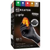 Manusi nitril nepudrate Gogrip Mercator, negre, one by one 100 manusi/cutie, marimea L
